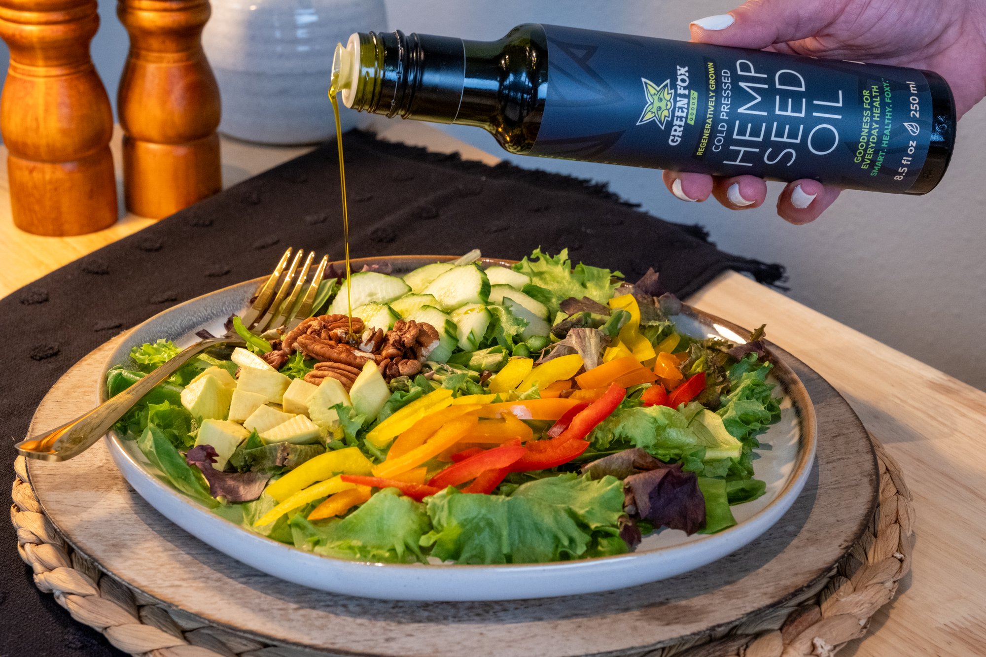 Salad w/ Oil Drizzle